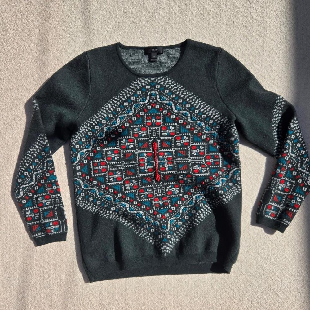 Jcrew dark nordic folk art